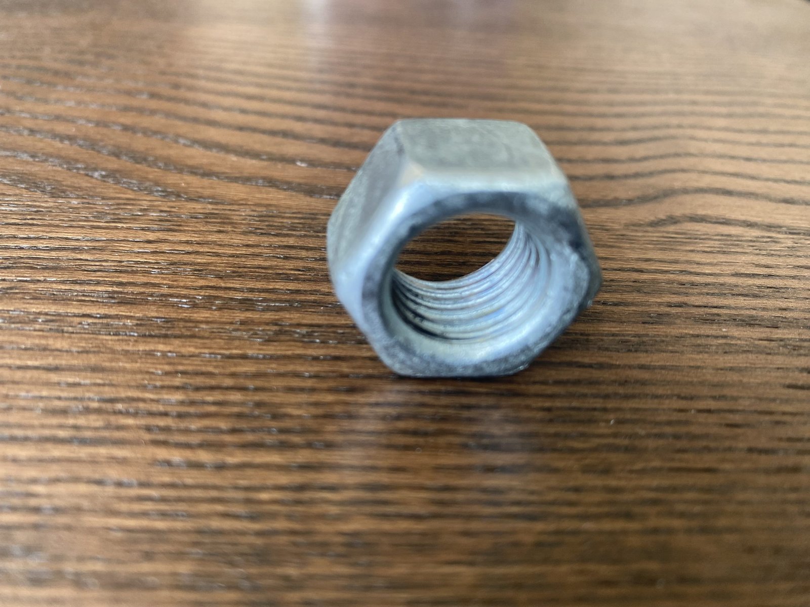 Hexagonal Nut M16 Metric Thread Galvanised - Image 3